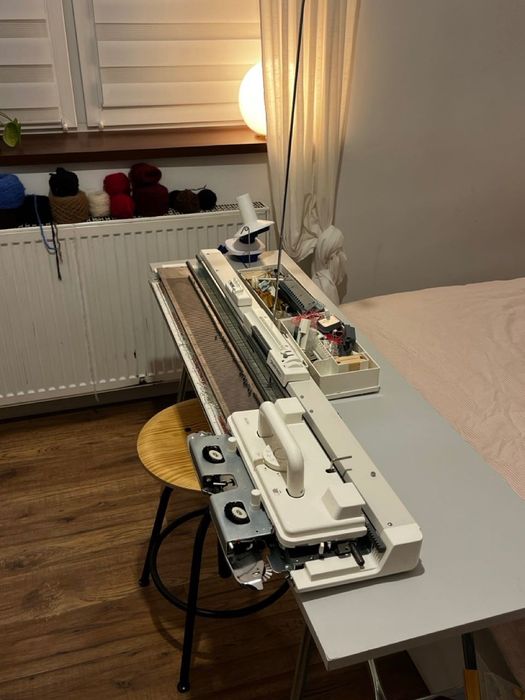 Maszyna dziewiarska dwupłytowa Silver reed sk280 + srp60n na gwarancji