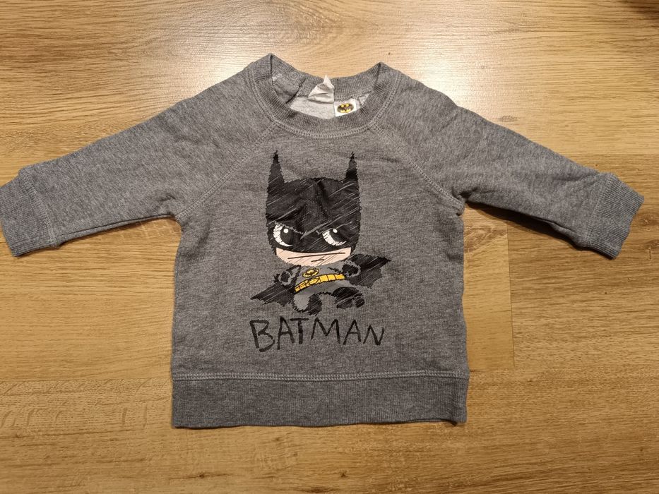 Bluza szara Batman H&M 62-68 cm 3-6 miesiące
