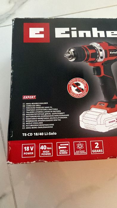 Wiertarko-wkrętarka EINHELL TE-CD 18/40 Li-Solo