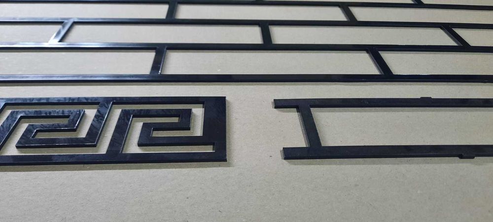 Большой набор трафаретов 3 мм тольщиной под кирпич 250×60 мм для стен