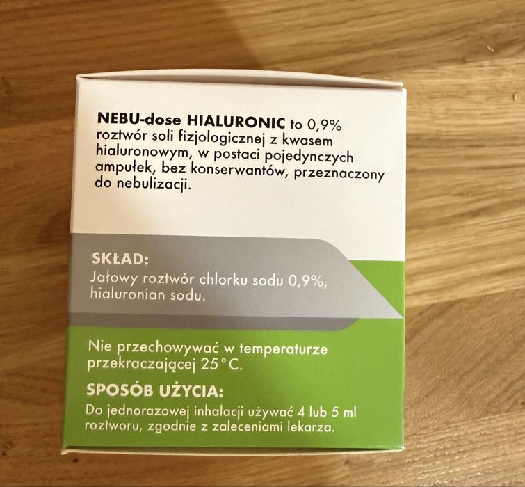 Nebu-dose hialuronic 30 ampułek do nebulizacji