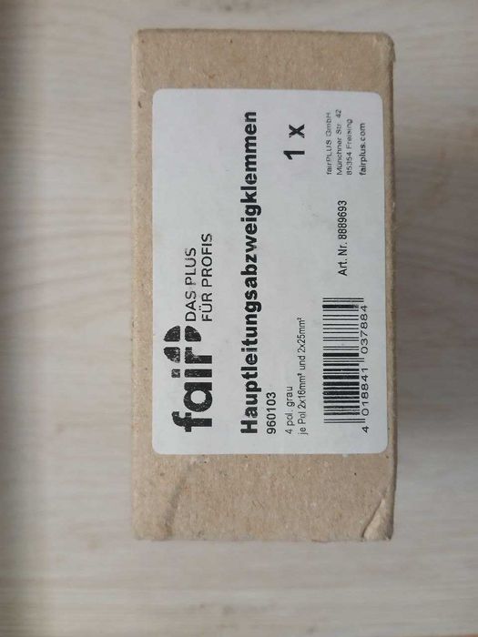 Колодка клемна Fair 4п