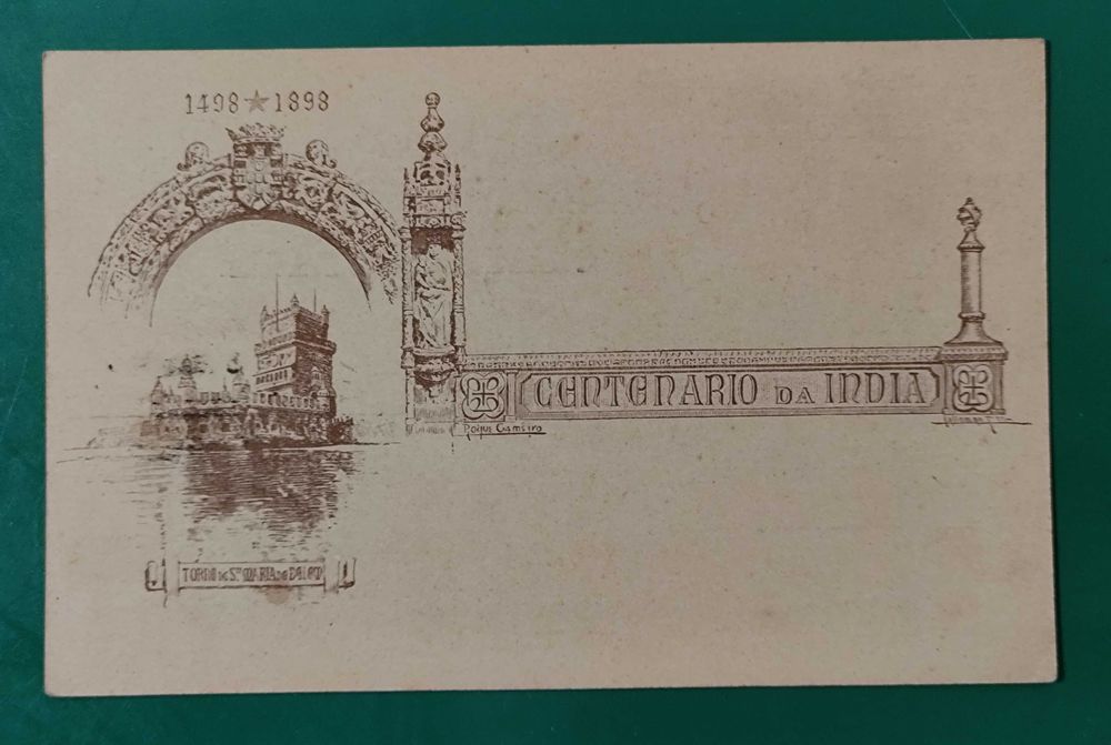 Inteiro postal Centenário da India 1898