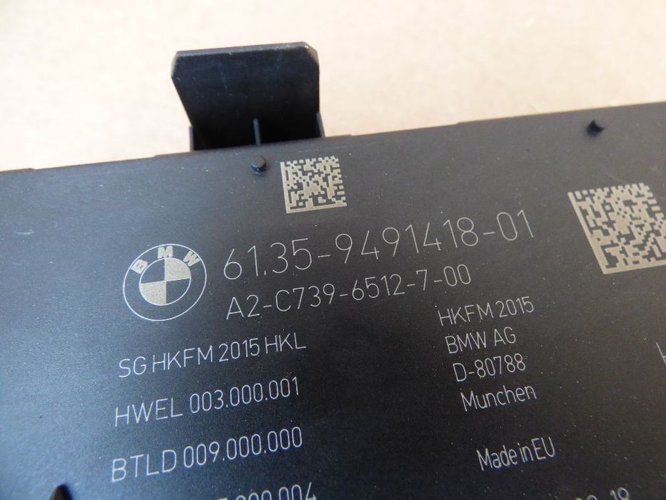 bmw x3 g01 g02 x4 sterownik moduł klapy bagażnika 9491418