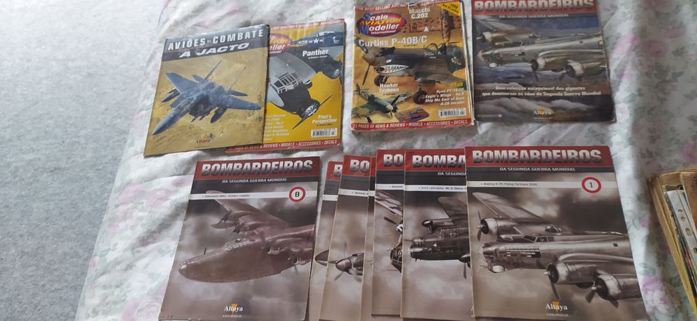 Vendo avião de montar e livros antigos
