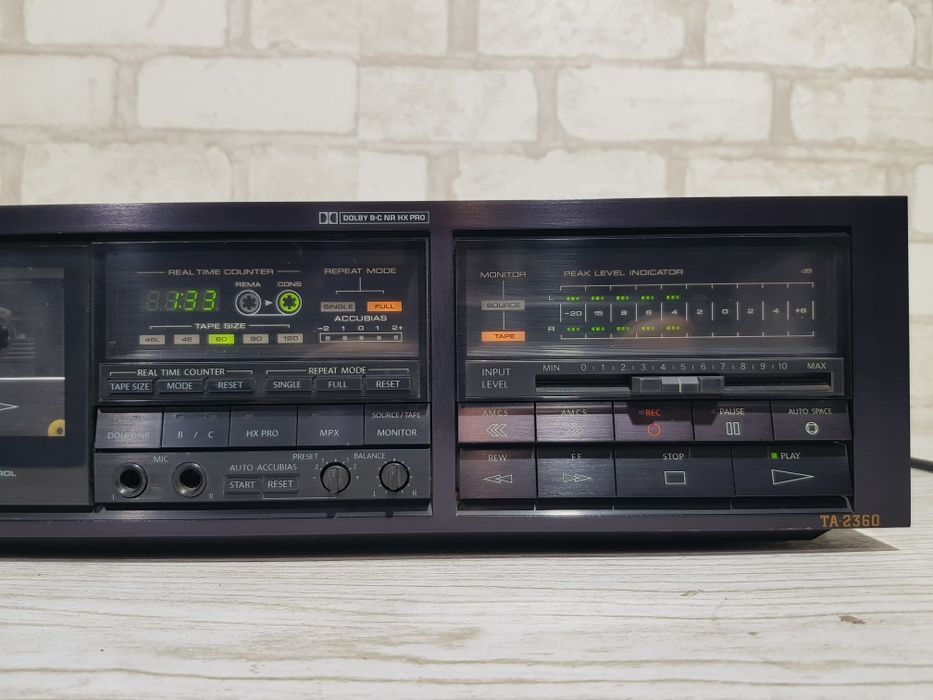 3 HEAD! Стерео касетна дека ONKYO TA-2360,  б/у з Німеччини