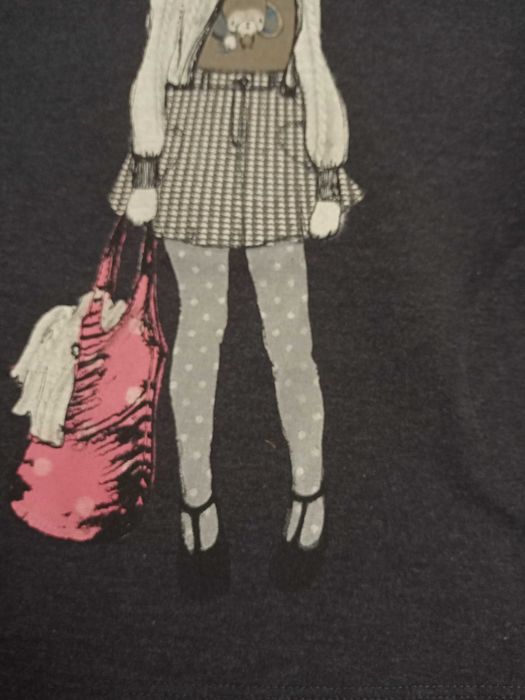 Śliczna sukienka tunika cieplejsza H&M 98/104 stan bdb