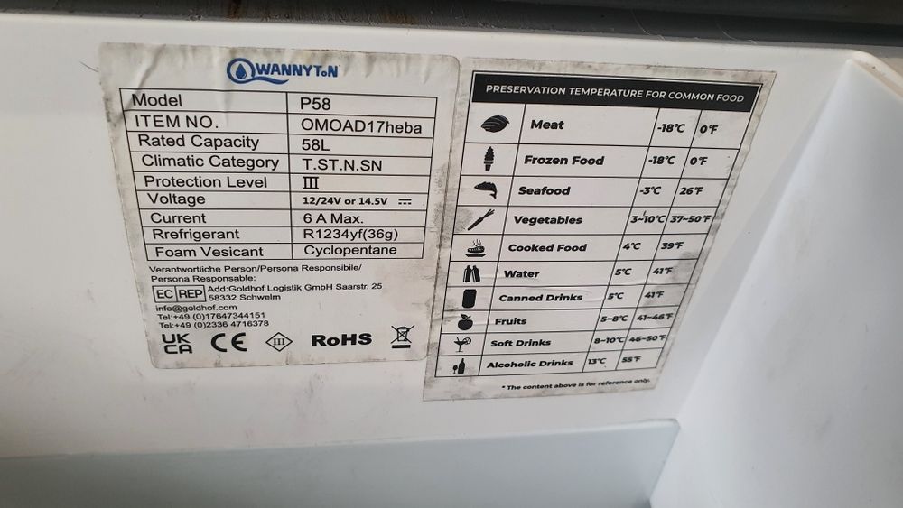 Turystyczna lodówka kompresorowa WANNYTON z Bluetooth 58L