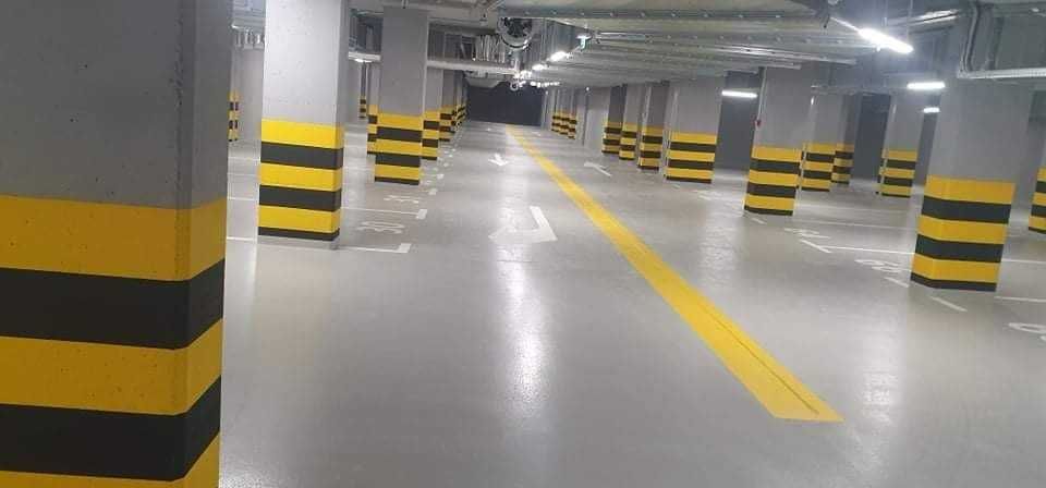 Malowanie linii Oznakowanie poziome Tarnów Warstwa uszorstniająca