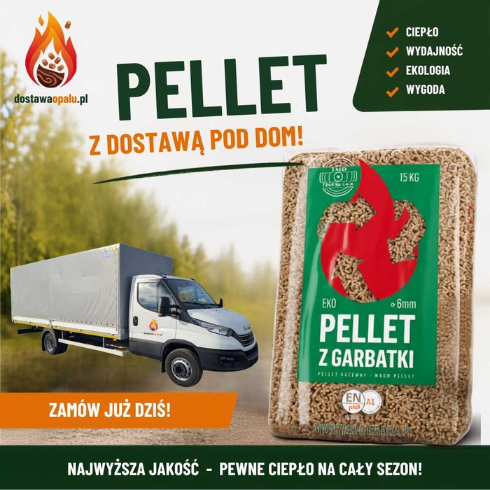 PELLET Z GARBATKI – Wysoka Jakość | Dostawa pod DOM