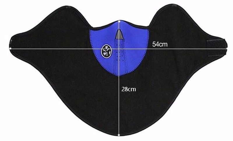 Вело полумаска балаклава / Баф флисовый маска с клапаном флис клапан