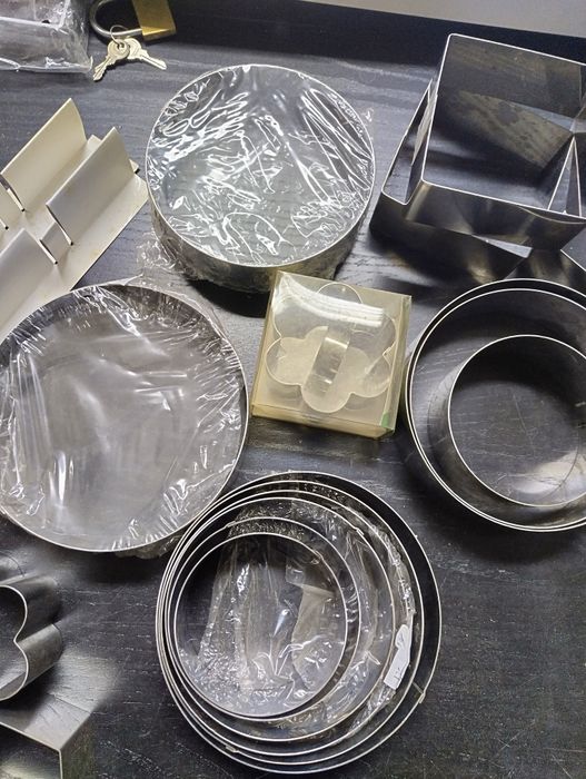 Conjunto de aros de empratar (aço inoxidável)