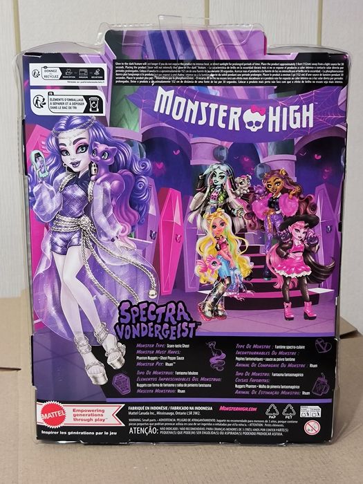 Monster High Spectra Vondergeist  Лялька Монстер Хай Mattel Спектра з вихованцям