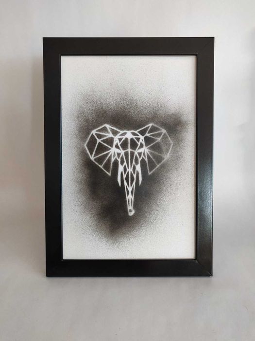 Quadro stencil, feito por mim