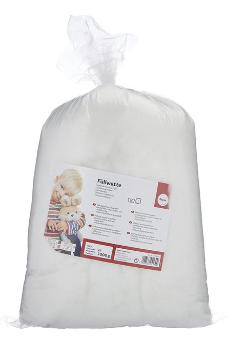 1kg de algodão para enchimento.