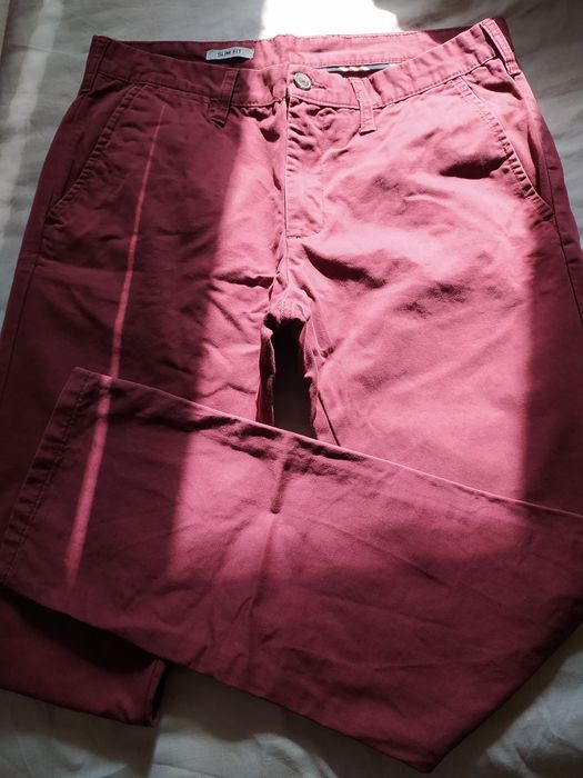 ДЖИНСИ чоловічі бордові (стан відмінний) р.34 та Худі PRIMARK, розмір XL