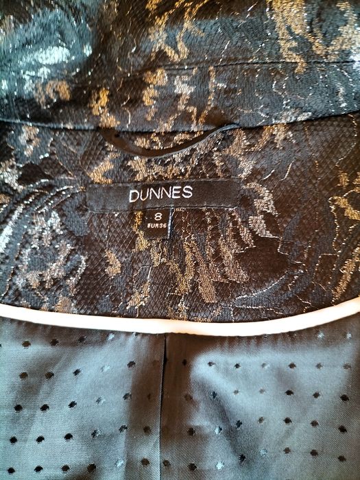 Dunnes elegancki żakardowy płaszcz