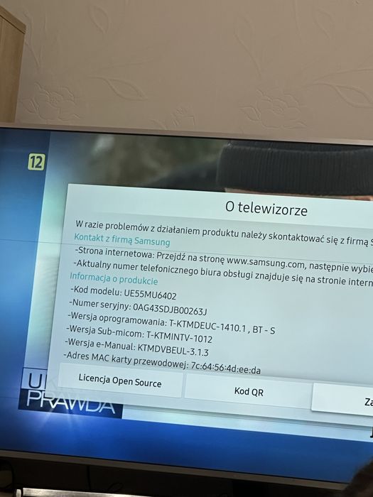 Telewizor samsung 55’