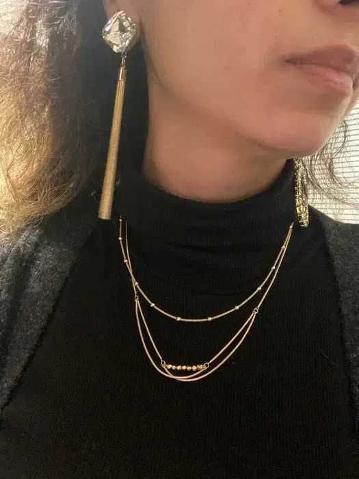 Okazja Wyprzedaż Nowe Duże kolczyki kryształy złote Cudne!!