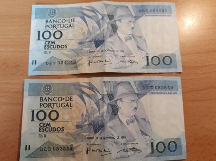 Notas antigas _ Portugal e Angola