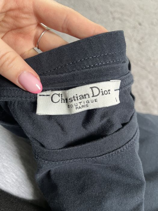 Dior t-shirt saddle bag nadruk czarny męski bawełna oryginalny stylowy