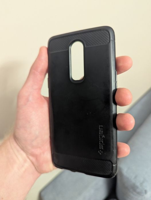 Etui Oneplus 6 - Carbon bumper case, +GRATIS