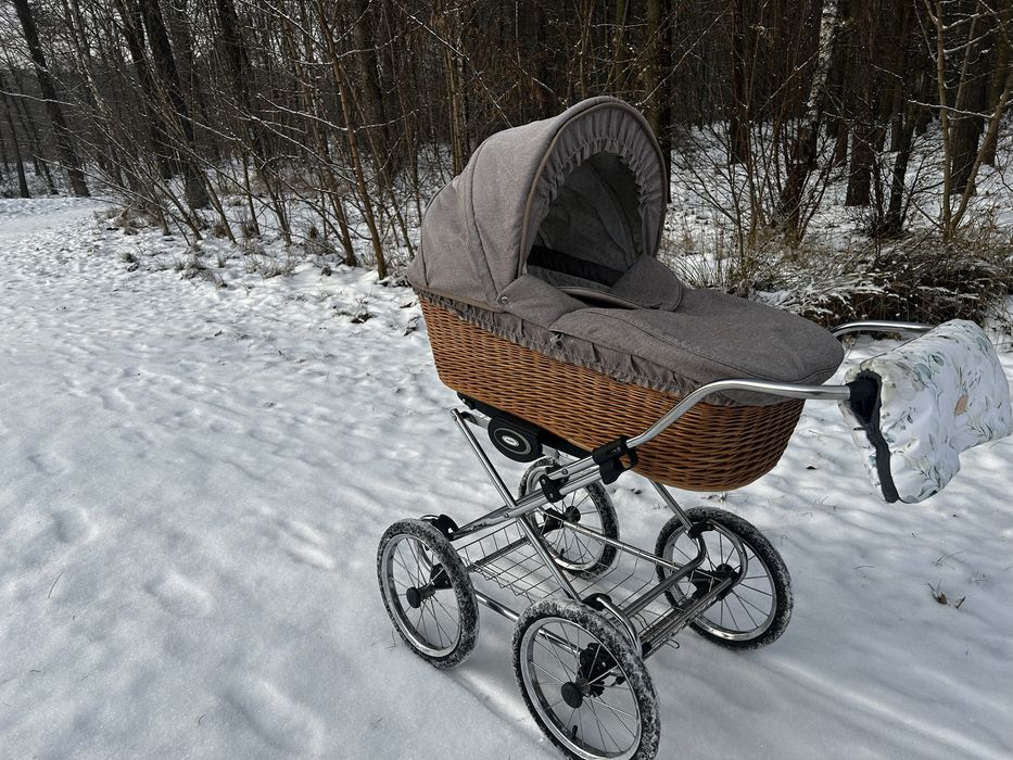 Wózek Lonex Retro Len beżowy w stylu vintage