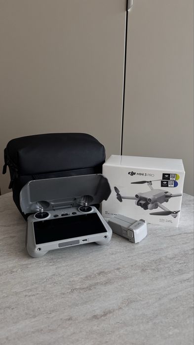 Dron DJI Mini 3 Pro + kontroler RC z ekranem + bateria | Dron nowy na gwarancji