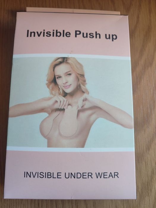Силіконовий невидимий бюстгальтер invisible push up beige
