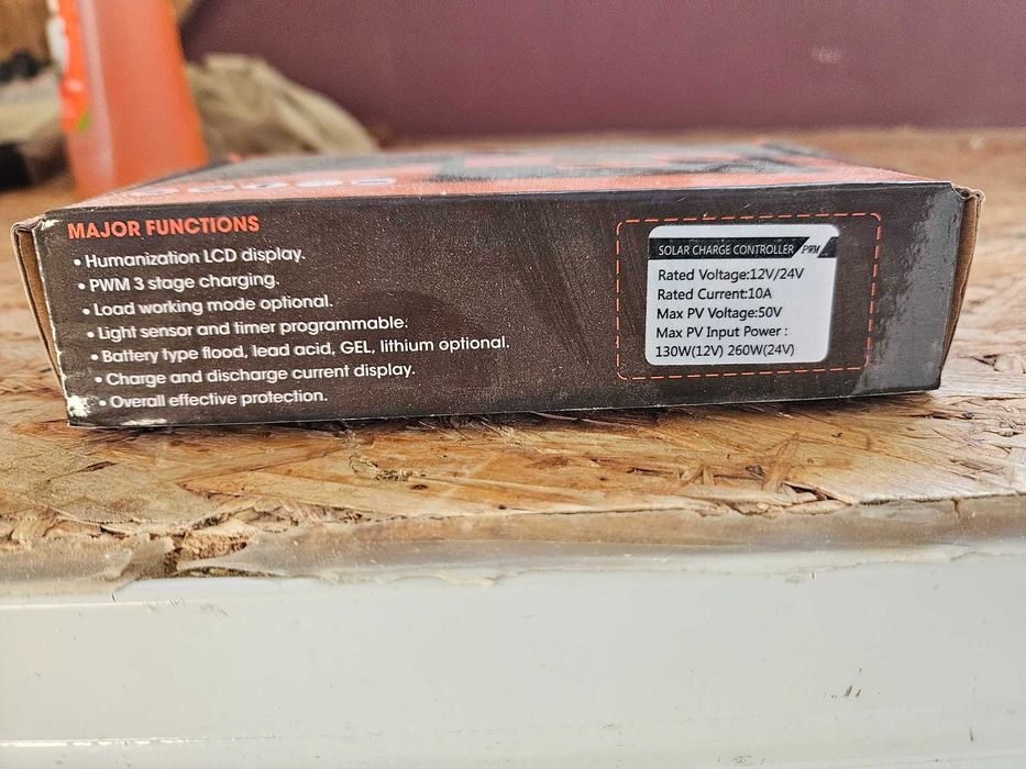 10-Amp Solar Controller, 12–24 Volts, 36-Month Warranty64551388546563122