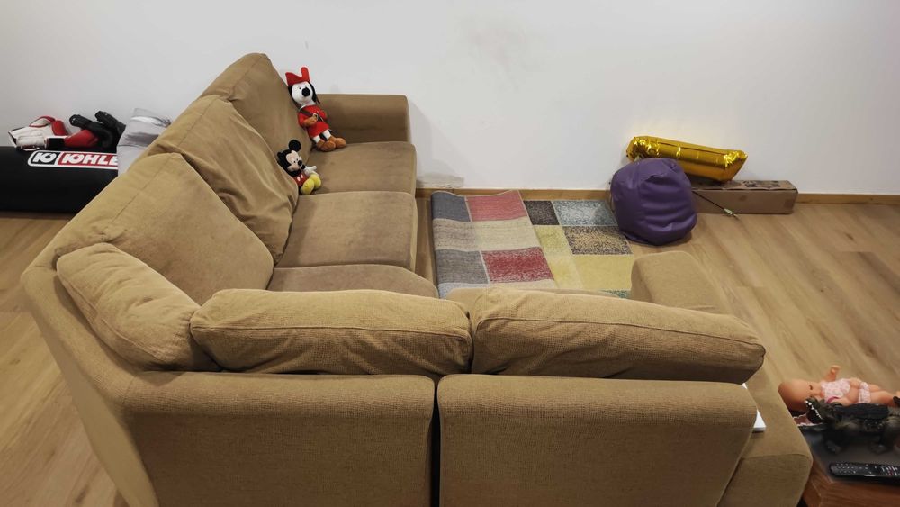 Sofá 3 Lugares Tecido Courtisane