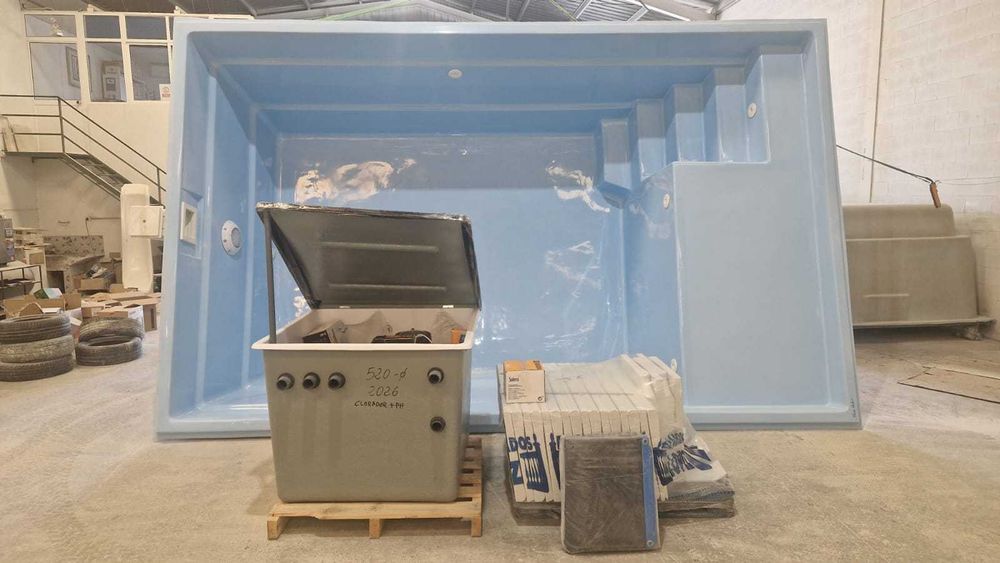 KIT COMPLETO PISCINA 5X3 CON PLAYA