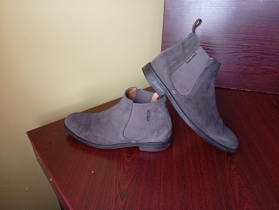 Russell Bromley Burlington męskie zamszowe botki