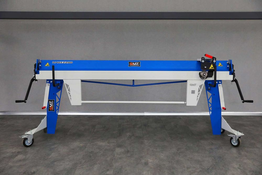 Tania solidna zaginarka do blachy 2m z nożem i rysikiem. M40x2200