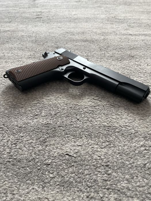 PISTOLA 1911 METAL GREEN GAS BLOWBACK AIRSOFT ENVIO GRATUITO
