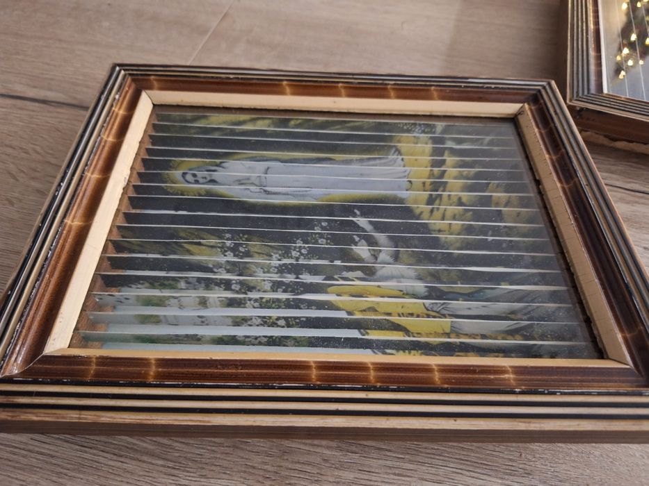 Święte obrazki 3D lentikularne 2 szt. z PRL