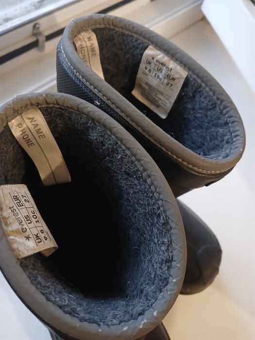 Резинові чоботи, утеплені