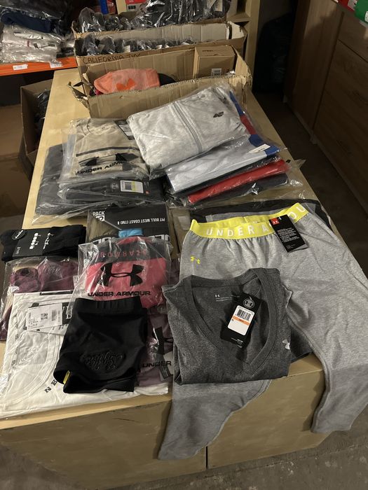 BOX MIX NOWE w FOLII markowe Under Armour, Pit Bull, Diadora, 4F