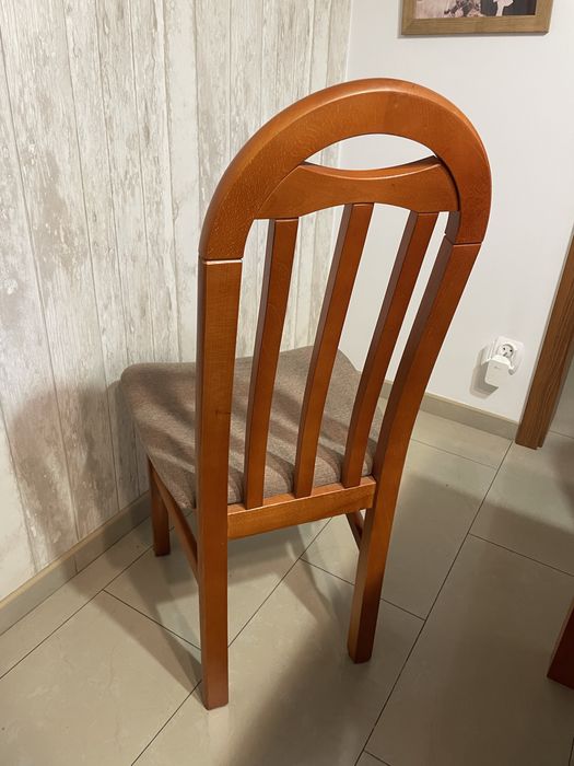 Stół rozkładany drewniany 190x90 + krzesła