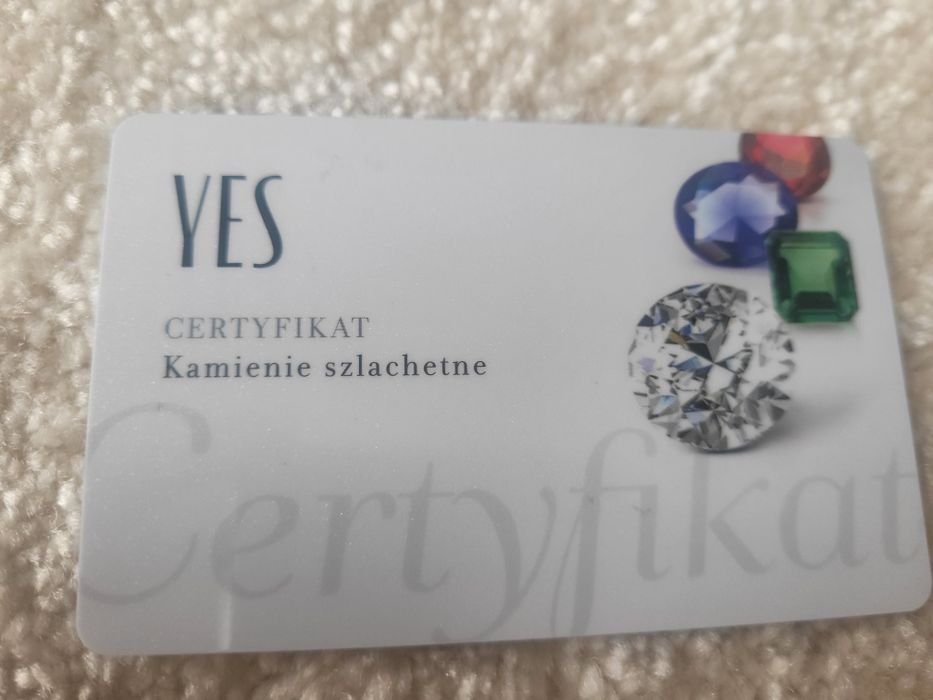 Pierścionek yes złoty kolekcja wiktoriańska  topaz london blue