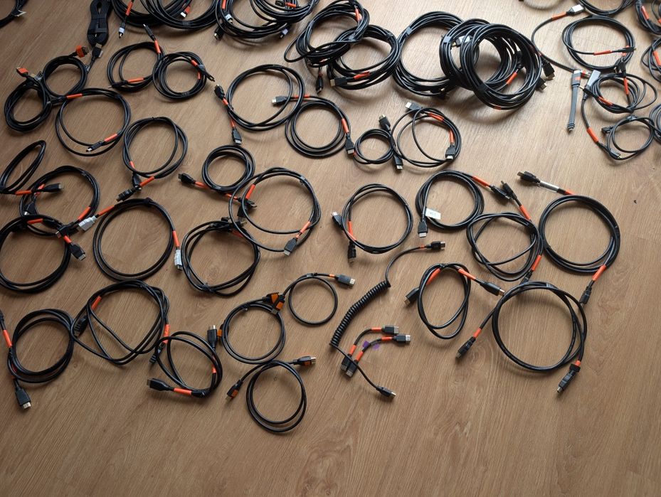 Diversos Cabos XLR, Jack, SDI, energia etc