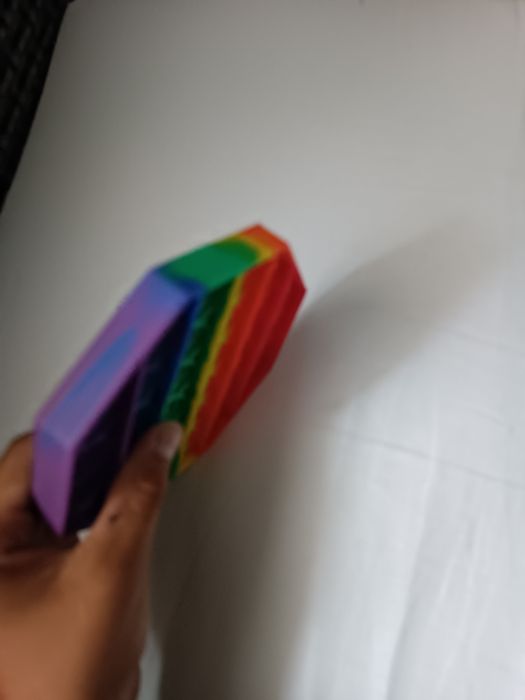 Попит шестикутний різнокольоровий