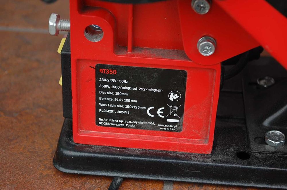Nutool Szlifierka tarczowo-taśmowa BT350 350W 150 mm