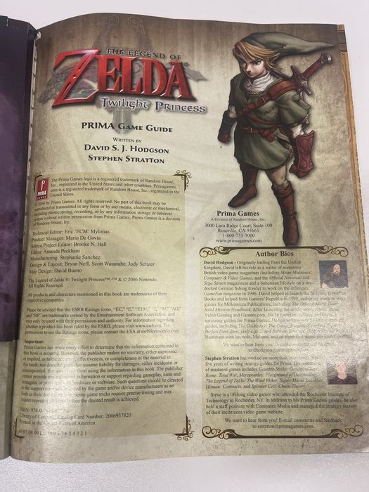 The Legend of Zelda Twilight Princess Gamecube Version Guidebook