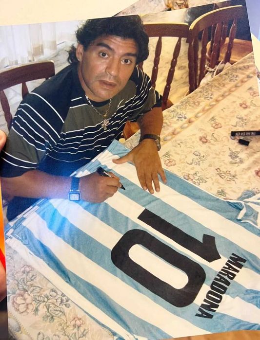 Diego Maradona-koszulka z autografem /COA/