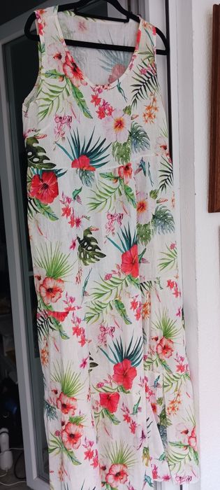 Vestidos linho,largos e frescos.Tam.38-40,18€cada
