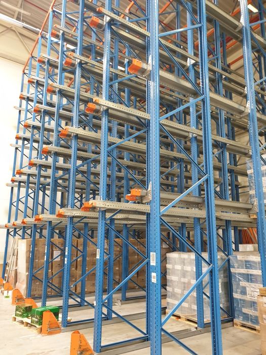 Regały magazynowe Paletowe używane.  Skup montaż demontaż.