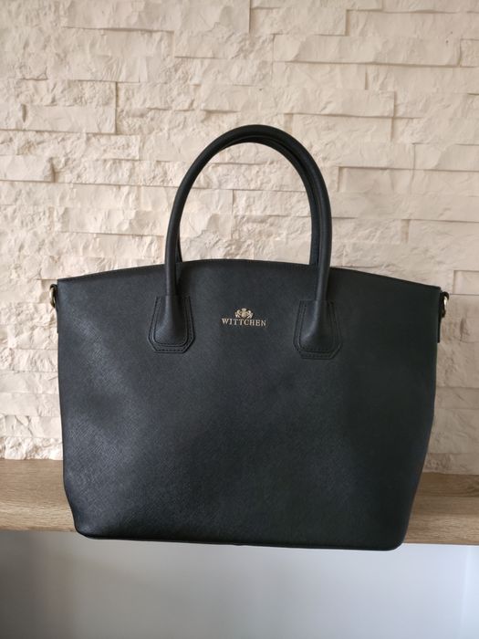 Czarna torebka Wittchen torba shopperka