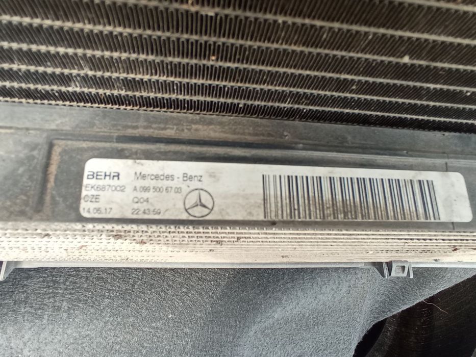Касета радіаторів Mercedes w222 S500 рестайл бензин