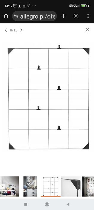 Spadała IKEA Kratka na zdjęcia, notatki,organizer na ścianę
